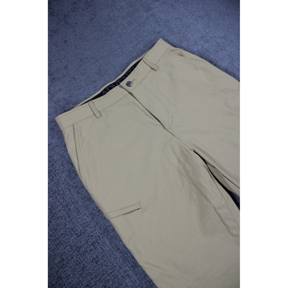 Gerry Mens Fleece Lined Adventure Pants Tan Khaki Hiking Utility 32x30 Stretch - Picture 1 of 11